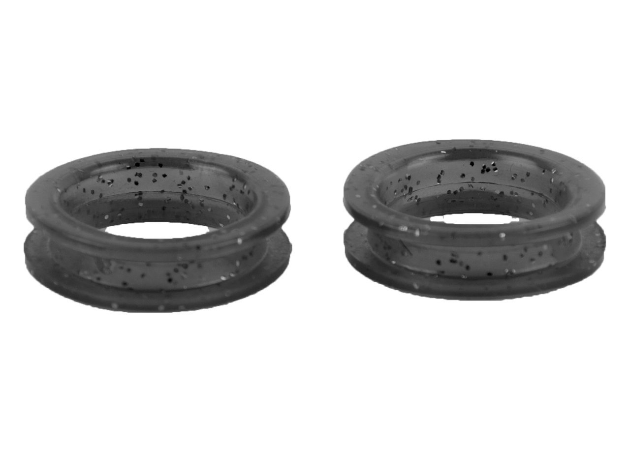 Finger Ring 21 mm Black Glitter Scissor rings 2Pcs