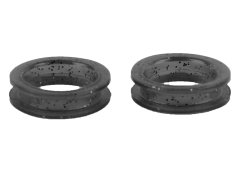 Finger Ring 21 mm Black Glitter Scissor rings 2Pcs