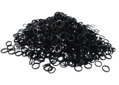 Latex Bands Medium Black - 1000 pcs Top Knot Bands